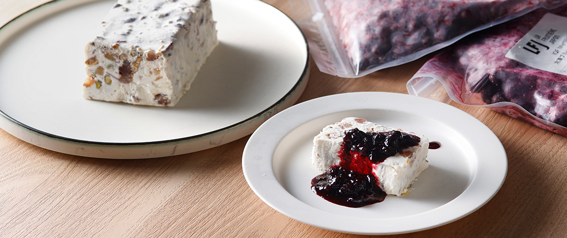 Eclaire au Cassis Banane Poire